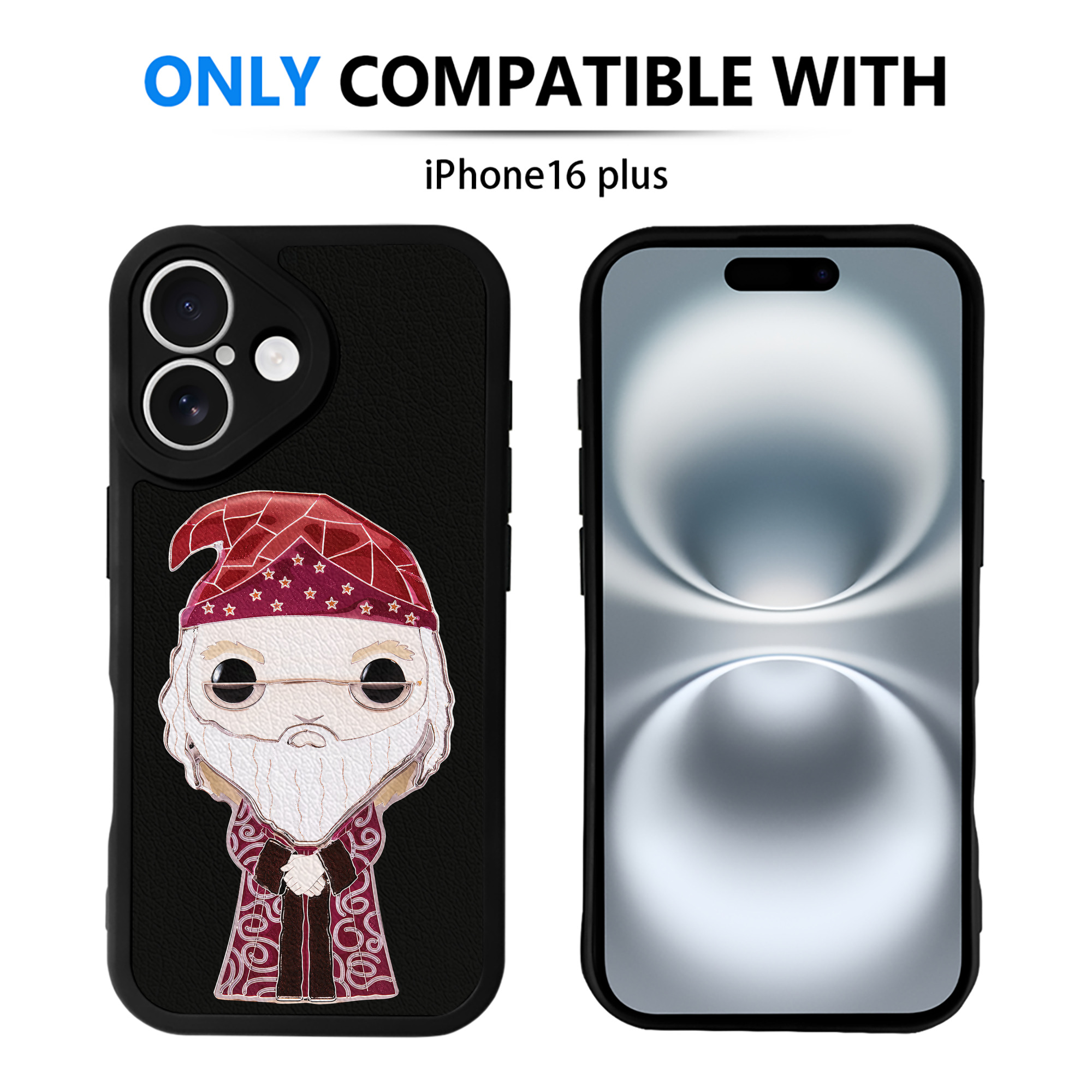 （画像用） Harry Potter ハリー・ポッターシリーズ 【iPhone 16シリーズ対応】シリコンスマホケース（レザー調） 材質：シリコン